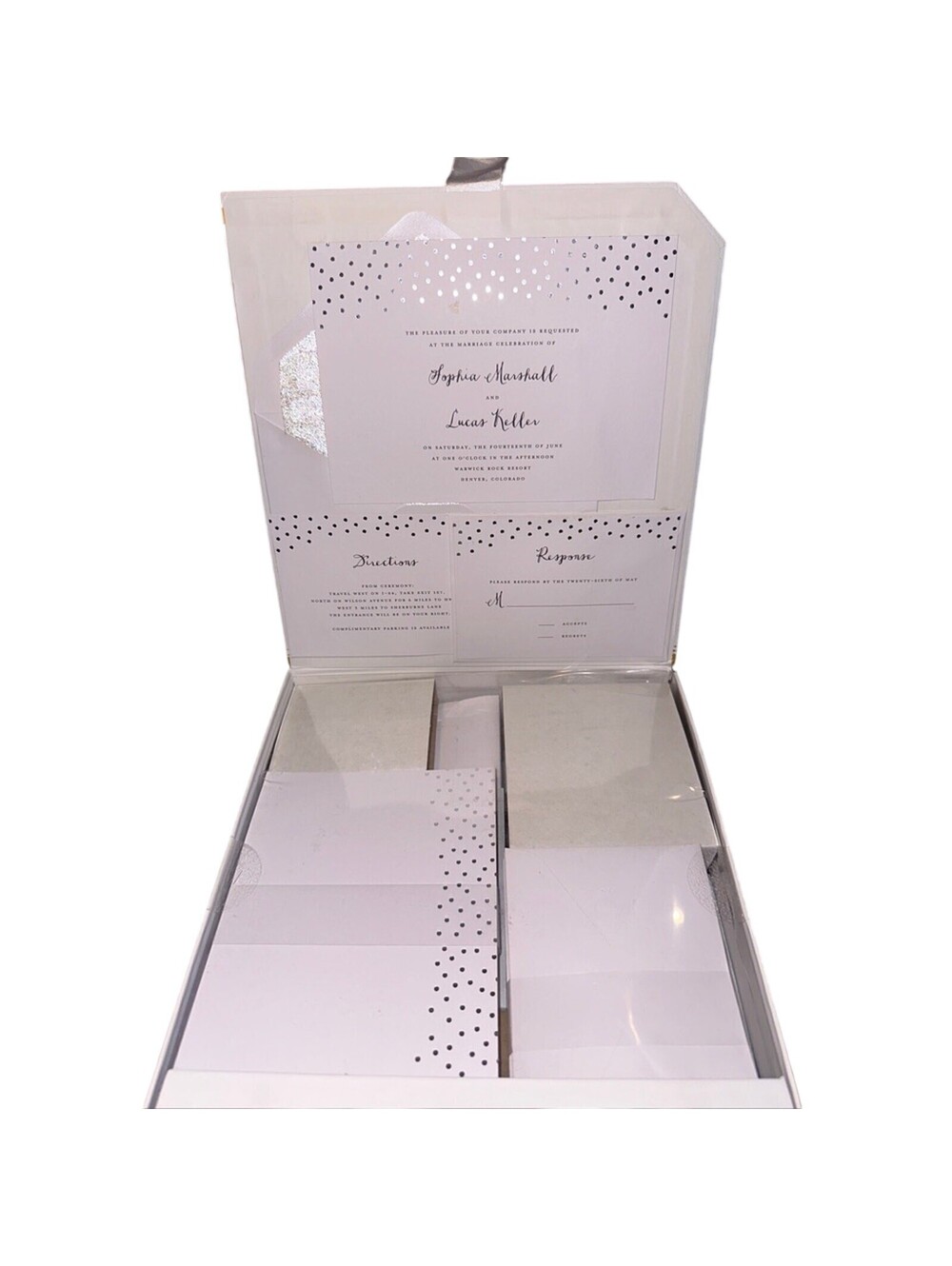 NIB 30 Customizable Sets Wedding Invitation Printable 150 Pieces Envelopes RSVP